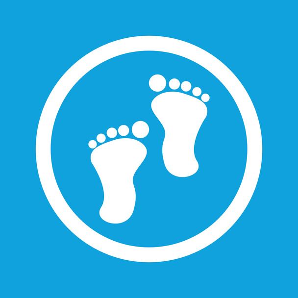 Footprint sign icon - Vector, Image