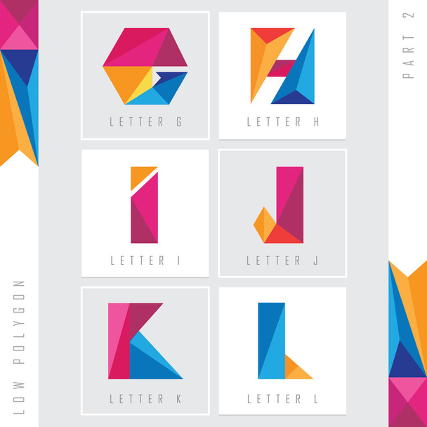 lettres alphabet bas polygone
 - Vecteur, image
