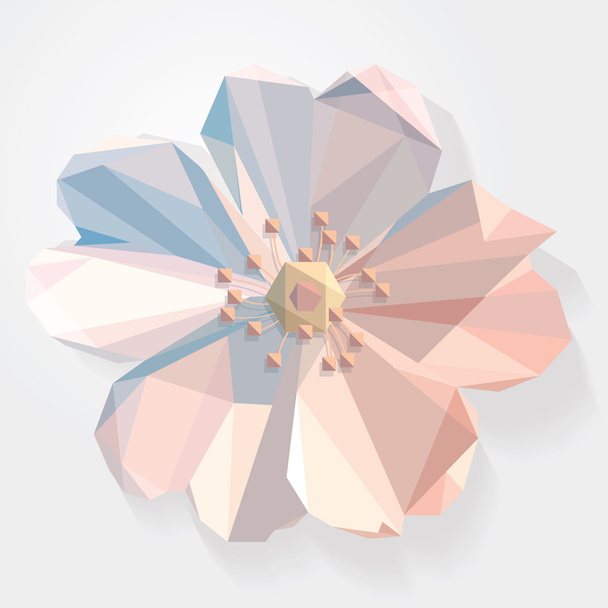 Цветок низкого многоугольника
 - Вектор,изображение