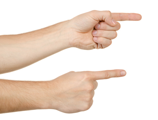 Дві руки, які вказують, торкаються або натискають
 - Фото, зображення