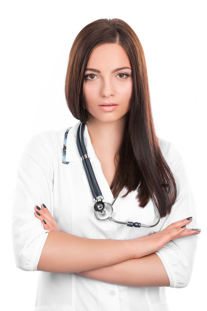 doctor woman with stethoscope - Zdjęcie, obraz