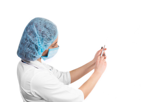 doctor with syringe - Фото, изображение