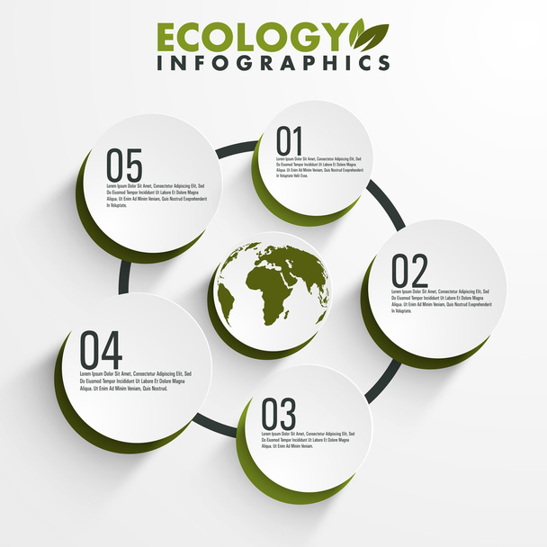 Ecology infographic elements. - Vektori, kuva