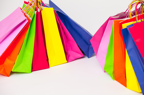 Multicolored paper bags - Foto, Imagem