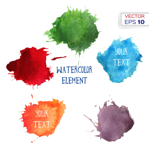 Hand drawn watercolor background - Vector, afbeelding