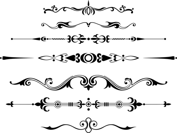 Decorative dividers - Vector, Image