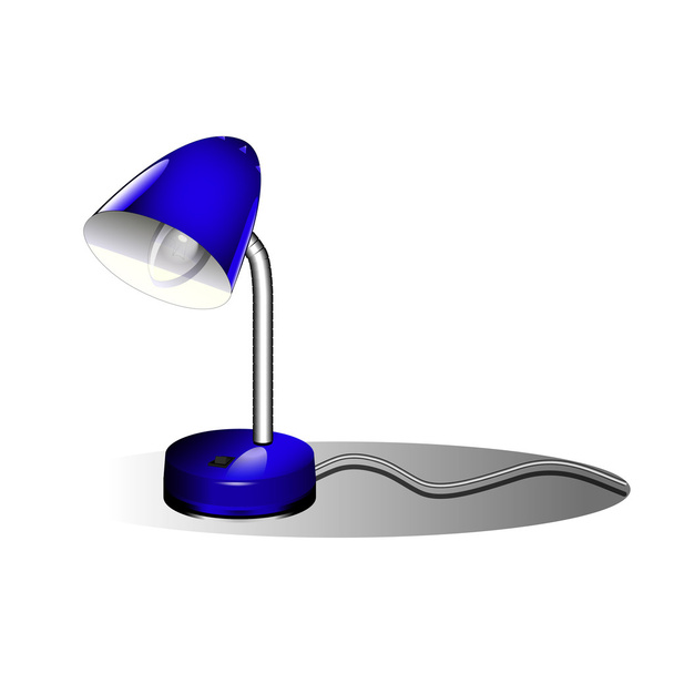  blue reading lamp - Vector, Image