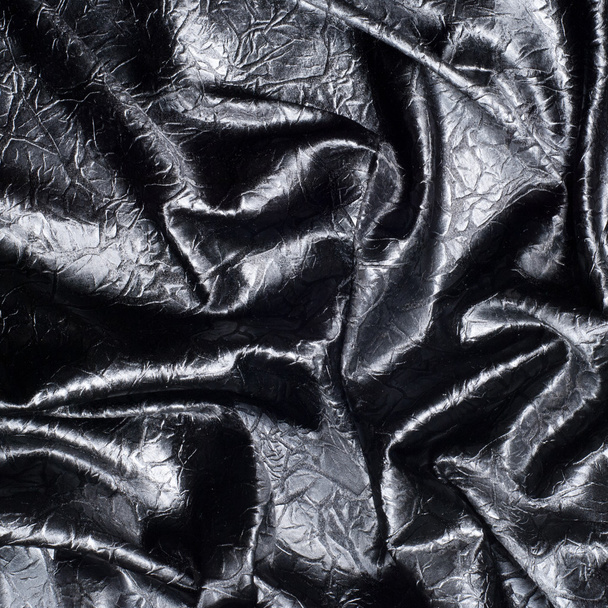 Текстура тканини шовк чорний. З сірими плямами. абстракція
 - Фото, зображення