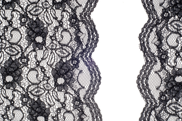 Текстура кружева ткани, черный цвет
 - Фото, изображение