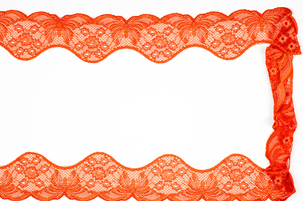 Текстура кружева из ткани, красный
 - Фото, изображение