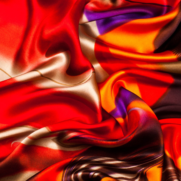 Tissu couleurs abstraction, avec un motif de jaune, rouge. Studio de photographie
 - Photo, image