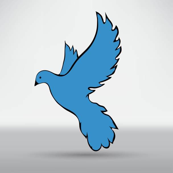 Dove of peace, bird symbol - Vektor, kép