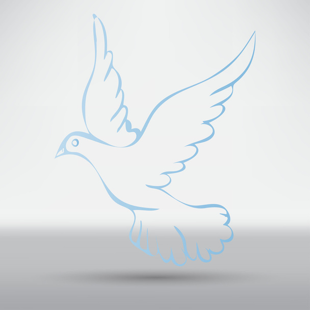 Dove of peace, animal symbol - Вектор, зображення
