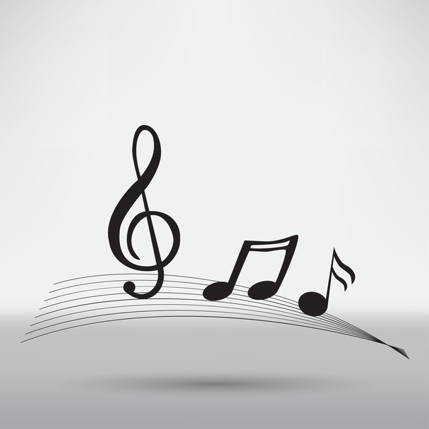 Music, notes  icon - Vector, imagen