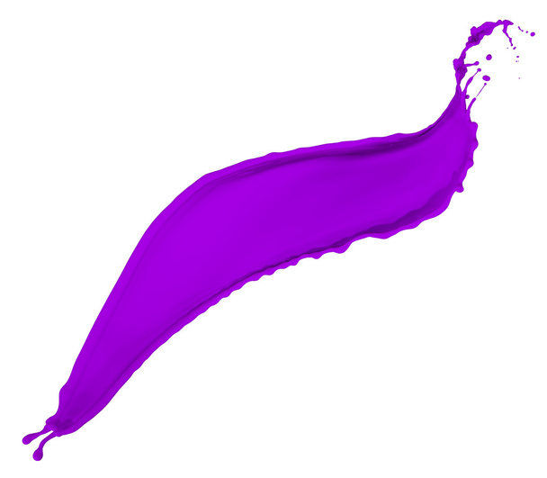 lila festék splash - Fotó, kép