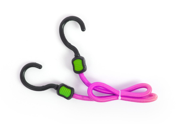 Black hook with elastic rope  - Photo, Image