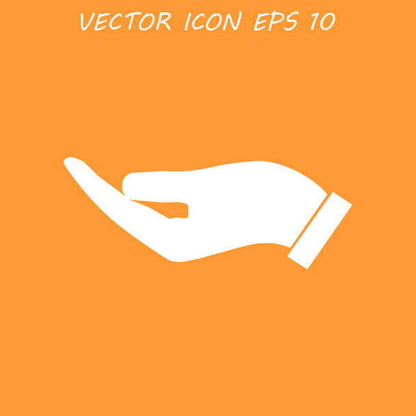 Vector protecting hands icon - Vector, Image
