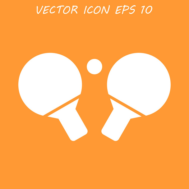 Tafeltennis-pictogram - Vector, afbeelding