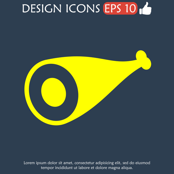 Meat icon - Vector, Image