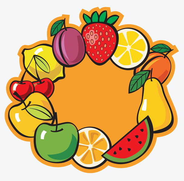 Fruit background - Vektor, obrázek