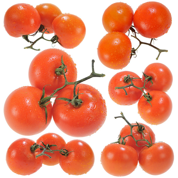 Tres tomates rojos - Foto, imagen