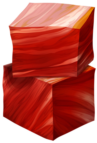 Cube de viande
 - Vecteur, image