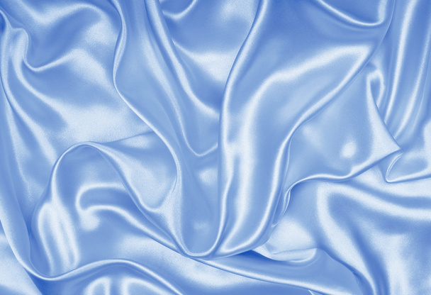 Elegant blue silk - Fotoğraf, Görsel