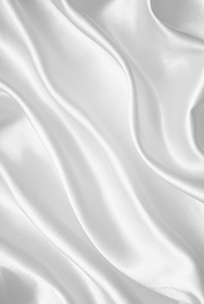 Smooth elegant white silk - Foto, Bild