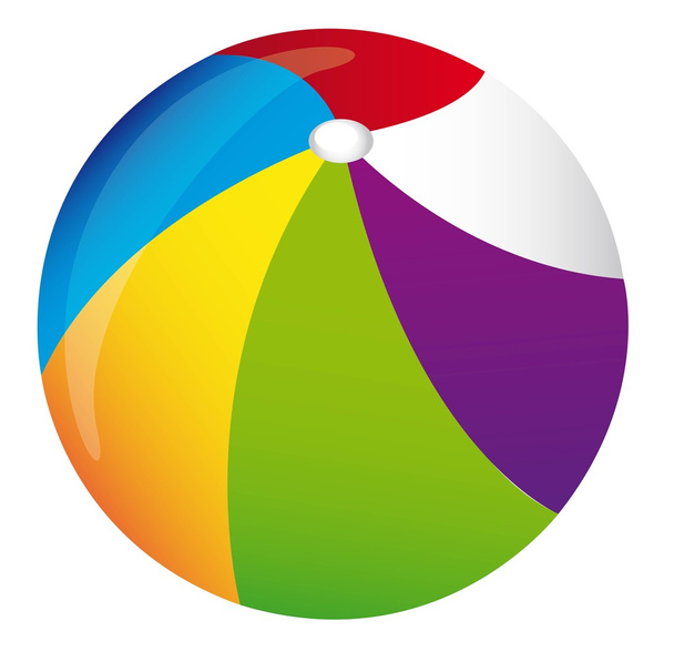 Bola colorida
 - Vector, Imagen