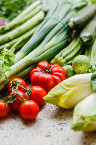 fresh vegetables on table - Foto, Imagem