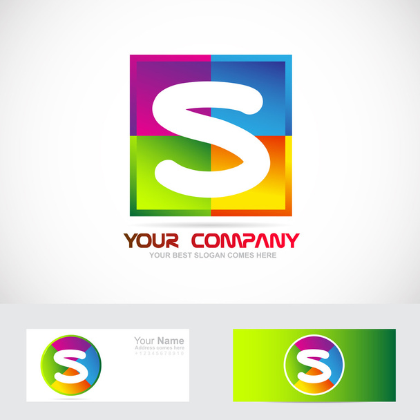 Letter S logo colors - Vettoriali, immagini
