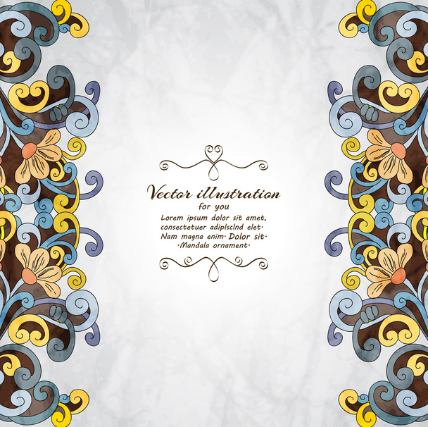 Colorful floral background - Vector, afbeelding