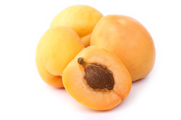 Apricot isolated on white background - Fotó, kép