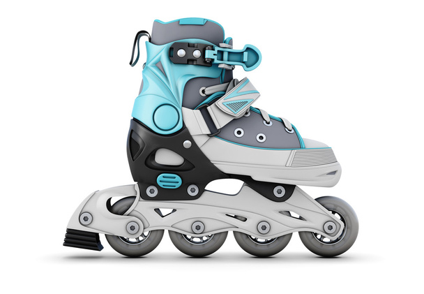 Roller skate on a white - Photo, Image