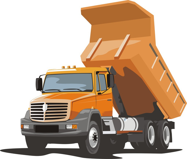Dump truck - Vector, Image