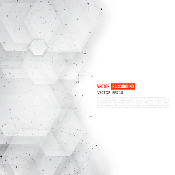 Vector abstract 3d hexagonal.  - Vektor, Bild