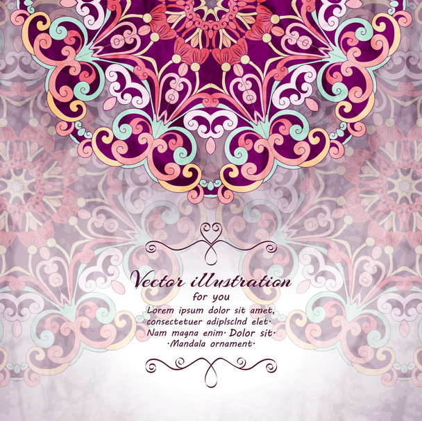 Elegant Indian ornamentation background. - Vektor, Bild