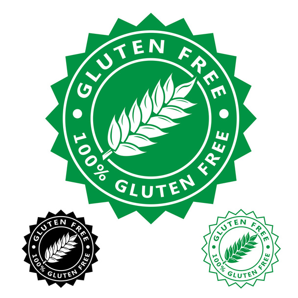 Gluten Free Icon Seal - Vector, imagen