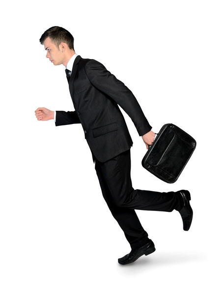 Business man running side - Фото, зображення