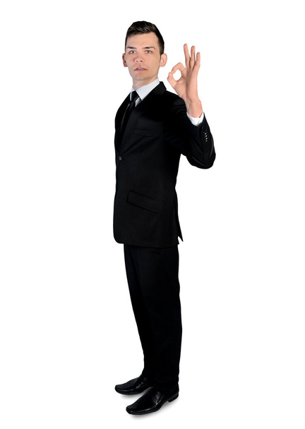 Business man showing ok sign - Photo, Image