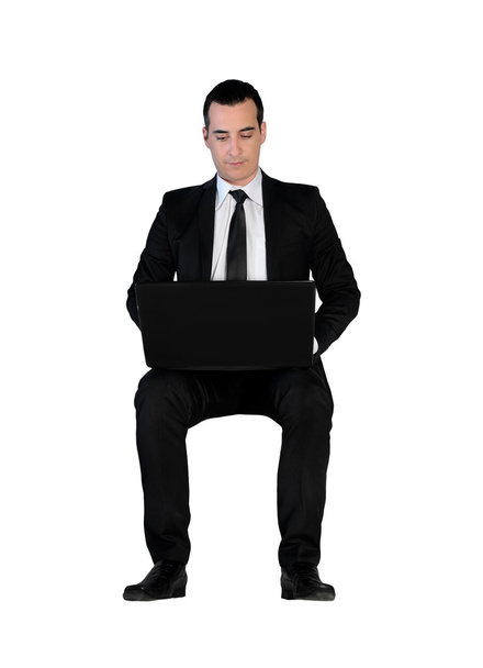 Business man using computer - Foto, imagen
