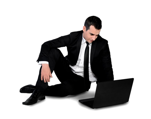 Business man using computer - Foto, Imagem