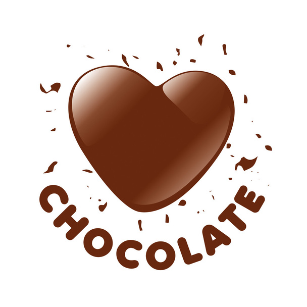 векторный логотип конфеты в форме сердца
 - Вектор,изображение