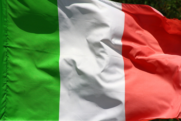 ιταλική σημαία - Φωτογραφία, εικόνα