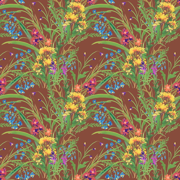 floral seamless background - Foto, Imagem