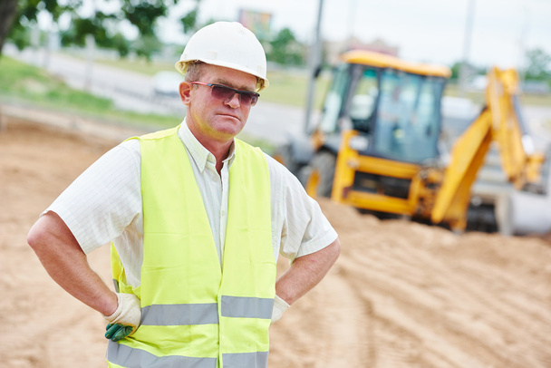 construction site manager worker portrait - Φωτογραφία, εικόνα