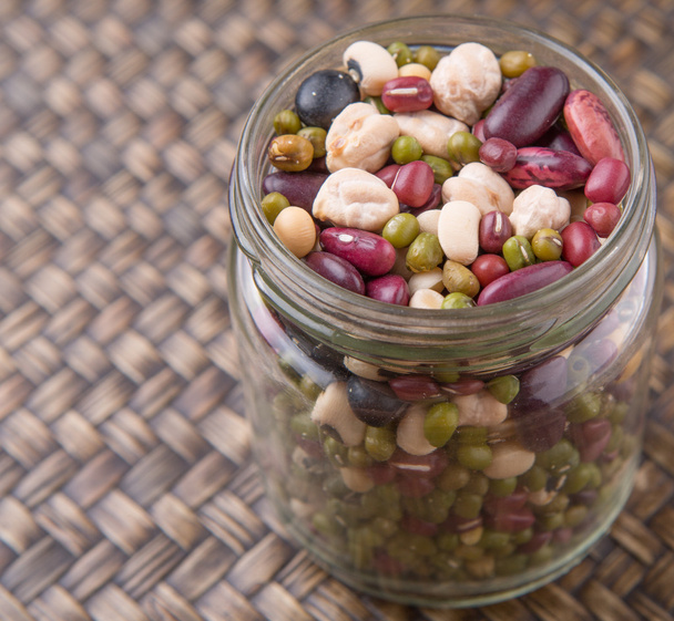 Mix Beans In Mason Jar - Fotó, kép