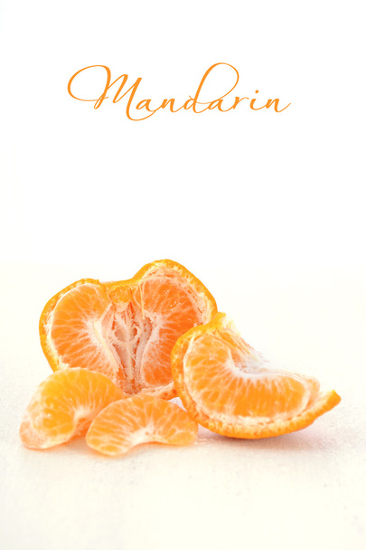 Fresh Mandarin and segments - Fotoğraf, Görsel