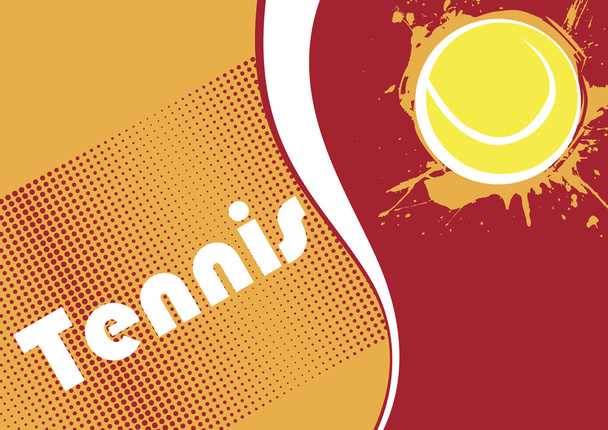 Horizontal tennis banner.Abstract dots.Tennis background - ベクター画像