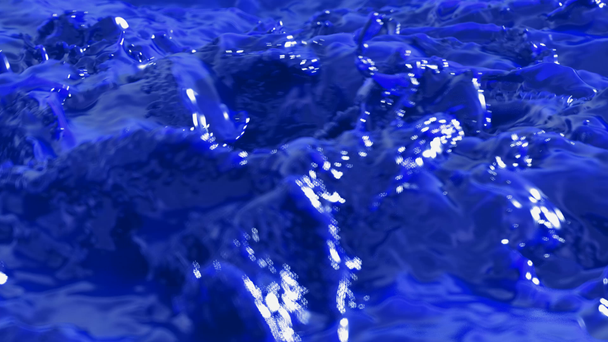 blaue Flüssigkeitswirbelschleife - Filmmaterial, Video